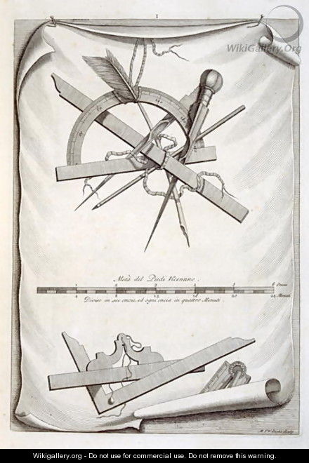Architects and surveyors tools a trompe loeuil - Michael van der Gucht