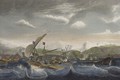 Andrea Doria dispersing the Spanish fleet ahead of the Var mouth in 1524 - Theodore Gudin