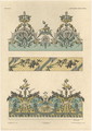 Floral patterns plate 44 from Fantaisies decoratives - (after) Habert-Dys, Jules-Auguste
