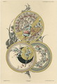 Flowers and flies plate 12 from Fantaisies decoratives - (after) Habert-Dys, Jules-Auguste
