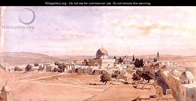 The Haraam es Shereef Jerusalem - Carl Haag