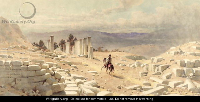 The Entrance of Ancient Samaria - Carl Haag