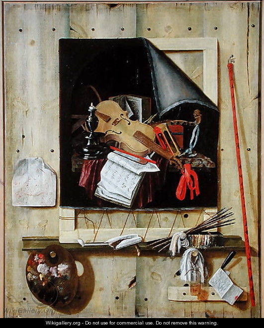 Trompe lOeil Still Life - Cornelis Norbertus Gysbrechts