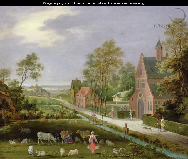 Village Landscape - Pieter Gysels