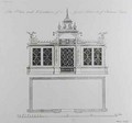 The Plan and Elevation of a Green House in the Chinese Taste - (after) Halfpenny, William