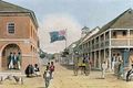 View of Harbour Street Kingston Jamaica from A Picturesque Tour of the Island of Jamaica - James Hakewill