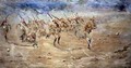 Return of the Fore and Aft Gloucestershire Regiment advancing to the attack India North West Frontier - Edward Matthew Hale