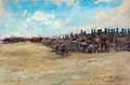 Royal Horse Artillery and Lancers waiting to move off - Edward Matthew Hale