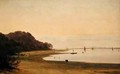 The shore of the Elbe - Marcus Johann Haeselich