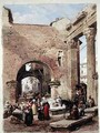 The Fish Market at Portico dOttavia Rome - Louis Haghe