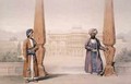 A Dooranee Noble and his Attendant at the Palace in Candahar - Louis Hague