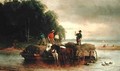 Gathering Sedge Shrewsbury River New Jersey - William Hahn