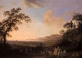 Idyllic landscape at dusk - Jakob Philippe Hackert