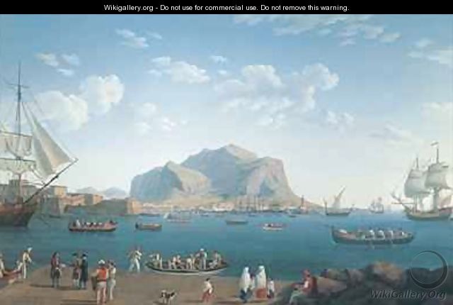 The Port of Palermo - Jakob Philippe Hackert