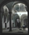 Courtyard of the Palazzo Fava Bologna 2 - Heinrich Hansen