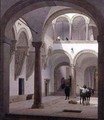 Courtyard of the Palazzo Fava Bologna - Heinrich Hansen