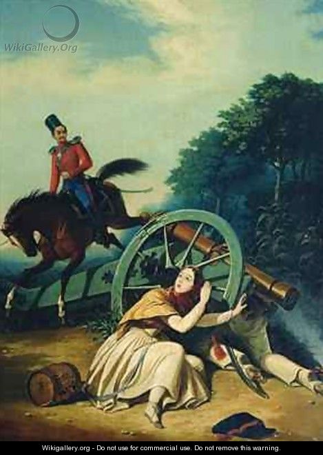 Scene from the 1812 Franco Russian War - Charles de Hampeln
