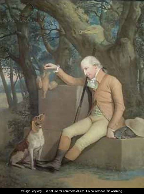 Portrait of Sir Horatio Mann 1744-1814 with his Hound - Hugh Douglas Hamilton