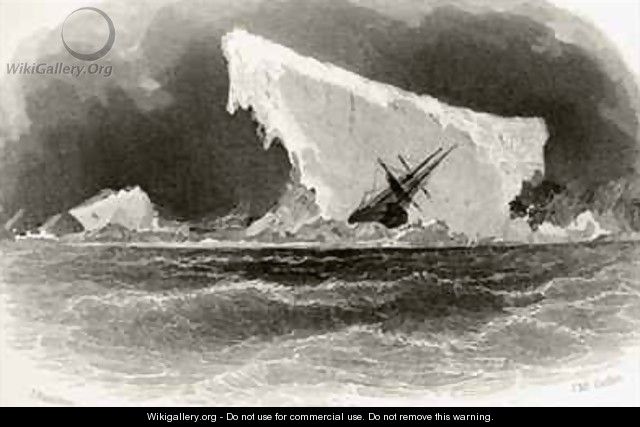 Ship Wrecked on Iceberg - James Hamilton