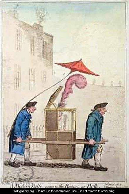 A Modern Belle going to the Rooms at Bath - James Gillray