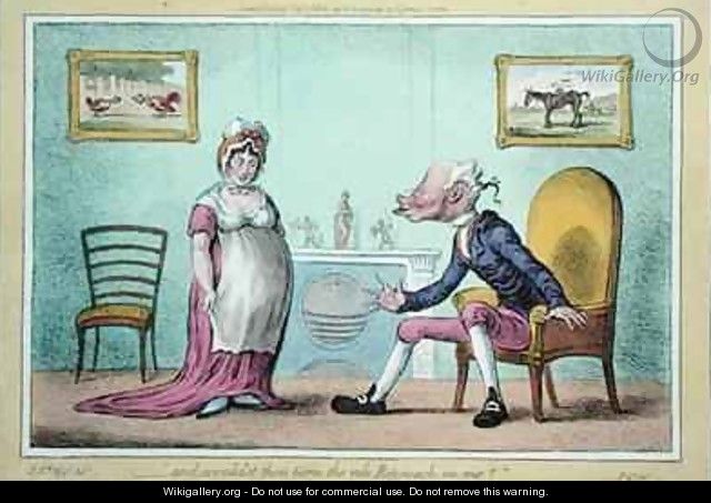 and wouldst thou turn the vile Reproach on me - James Gillray