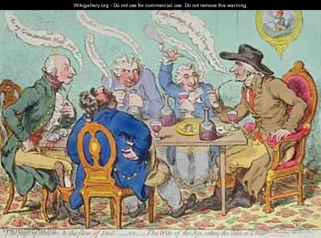 The Feast of Reason and the Flow of the Soul ie The Wits of the Age - James Gillray