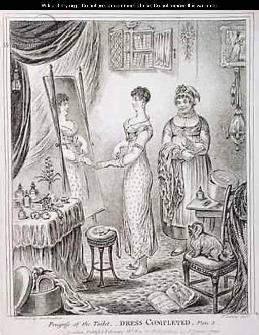 Progress of the Toilet or Dress Completed - James Gillray