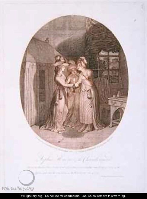 Sophia Honour and the Chambermaid scene from Tom Jones - James Gillray
