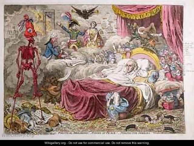 Political Dreamings Visions of Peace Perspective Horrors - James Gillray