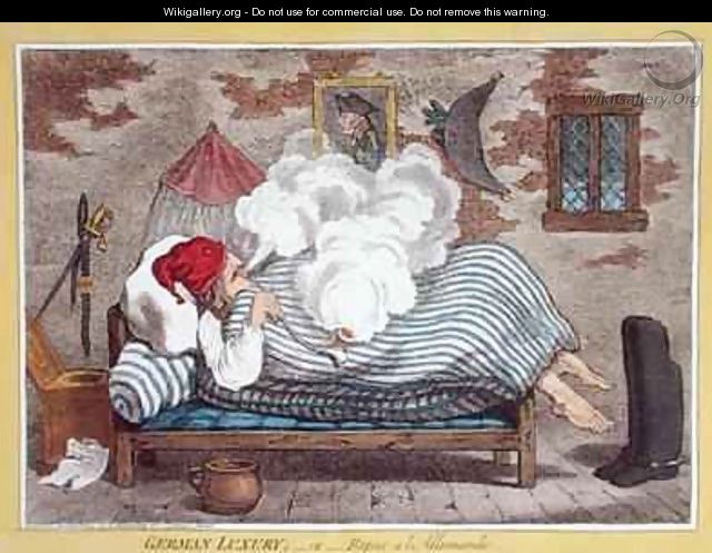 German Luxury or Repos a lAllemand - James Gillray