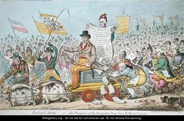 The Loyal Address or The Procession of the Hampshire Hogs from Botley to St James - James Gillray