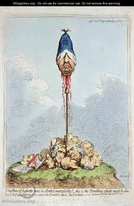 The Tree of Liberty must be planted immediately this is the Something which must be done and that quickly too to save the Country from destruction - James Gillray