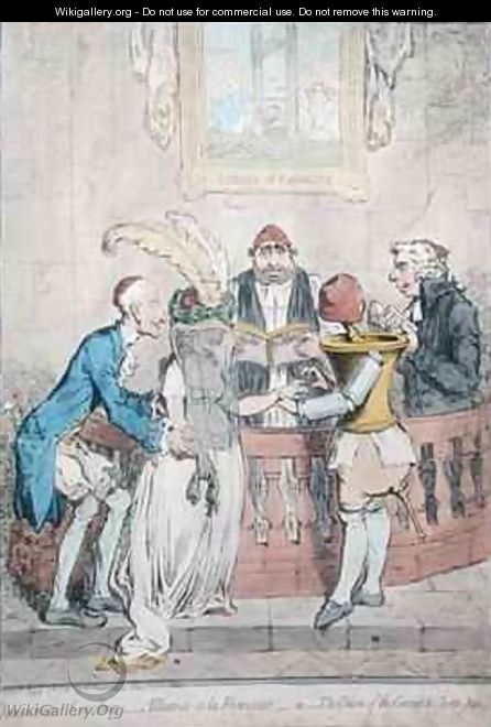 Democratic Levelling Alliance a la Francaise or The Union of the Coronet and the Clyster Pipe - James Gillray