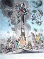 Siege de la Colonne de Pompee or Science in the Pillory 2 - James Gillray