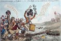 Preliminaries of Peace or John Bull and his Little Friends Marching to Paris 2 - James Gillray