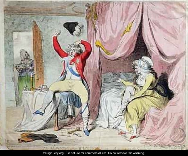 The Morning after Marriage or A scene on the Continent 2 - James Gillray