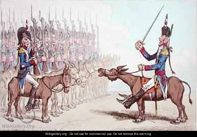 LInfanterie Francaise en Egypte or Le General lAsne converted to Ibrahim Bey 2 - James Gillray