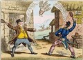 Political Amusements for Young Gentlemen or The Old Brentford Shuttlecock between Old Sarum and the Temple of St Steevens 2 - James Gillray