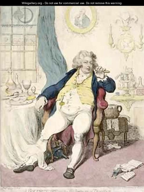 A Voluptuary under the Horrors of Digestion - James Gillray