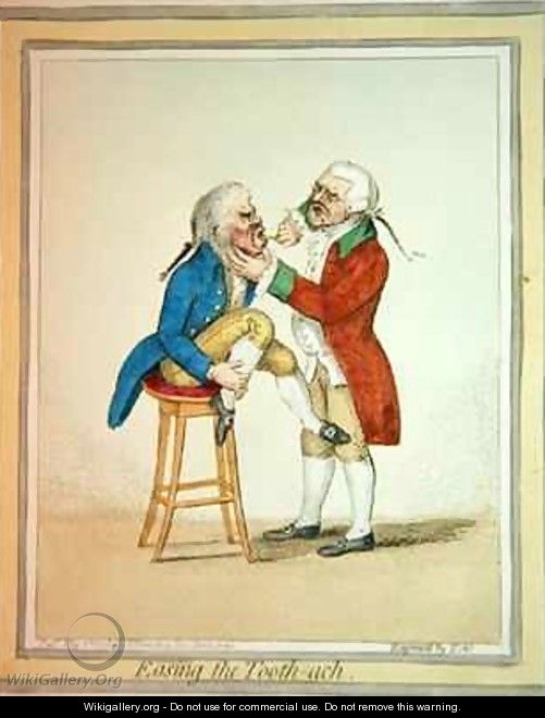 Easing the Tooth ach - James Gillray