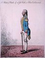 A Military Sketch of a Gilt Stick or a Poker Emblazoned - James Gillray