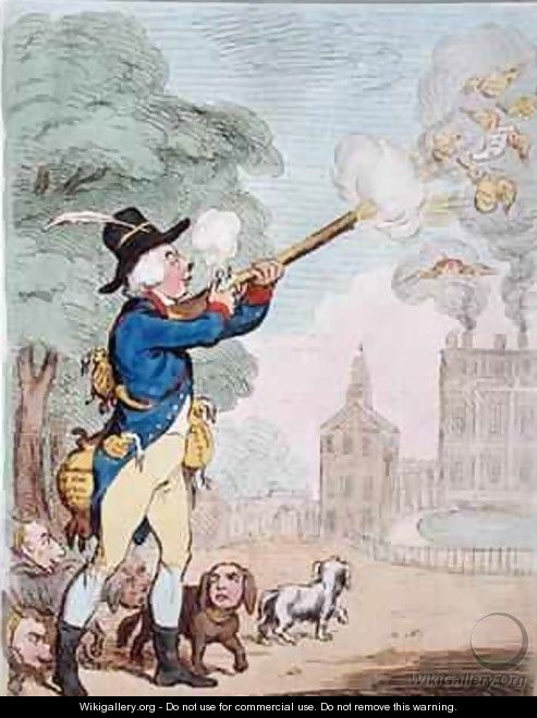 A Good Shot or Billy Ranger the Game Keeper in a fine Sporting Country - James Gillray