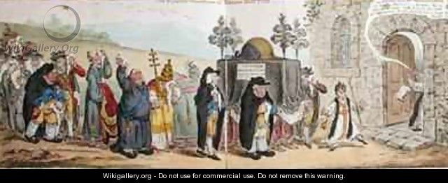 The Funeral Procession of Broad Bottom - James Gillray