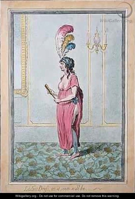 Ladies Dress as it soon will be - James Gillray