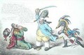 The Magnanimous Minister Chastising Prussian Perfidy - James Gillray