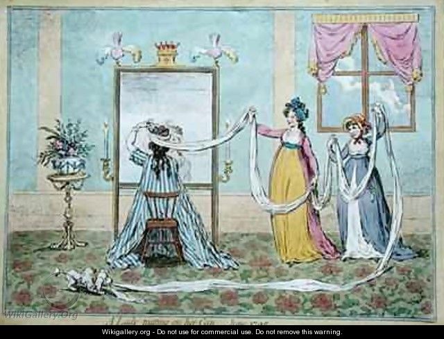 A Lady putting on her Cap - James Gillray