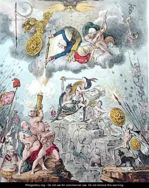Confederated Coalition or The Giants Storming Heaven - James Gillray