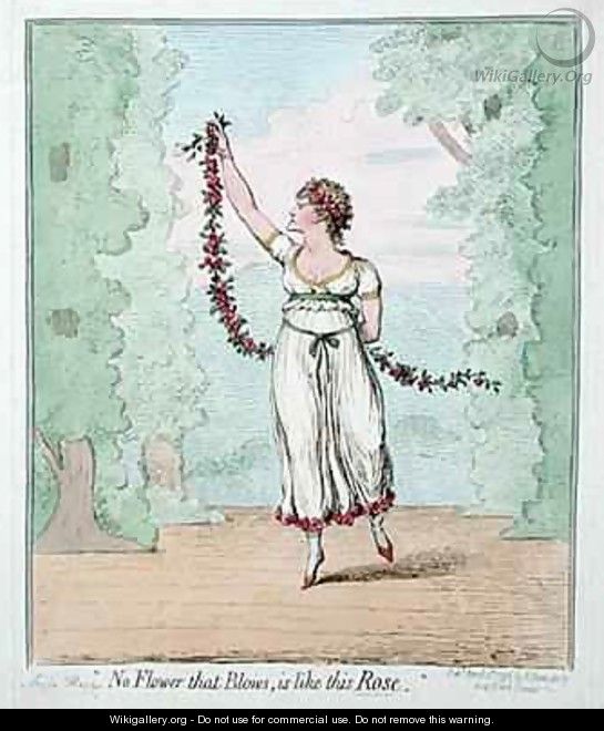 No Flower that Blows is like this Rose - James Gillray