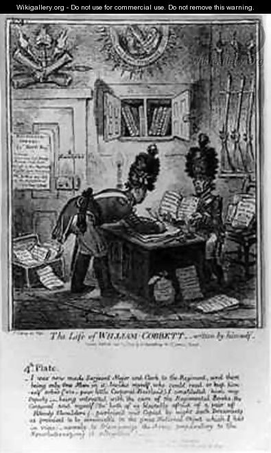 Plate 4 from The Life of William Cobbett - James Gillray