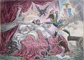 Comforts of a Bed of Roses - James Gillray